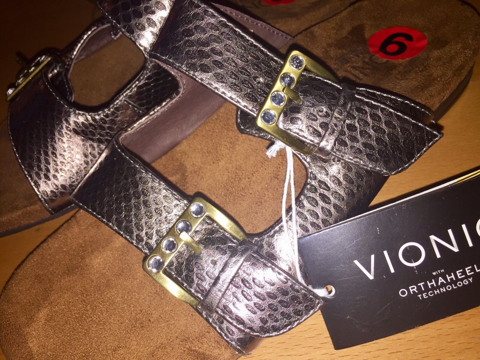 Vionic Czarina Womens Leather Double Strap Strap Strap Sandals Snake Skin NWOB Retail 110 3570ed Vionic Czarina Womens Leather Double Strap Strap Strap Sandals Snake Skin NWOB Retail 110 3570ed