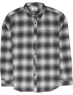 Billabong Coastline Flannel Long Sleeve Shirt in Black