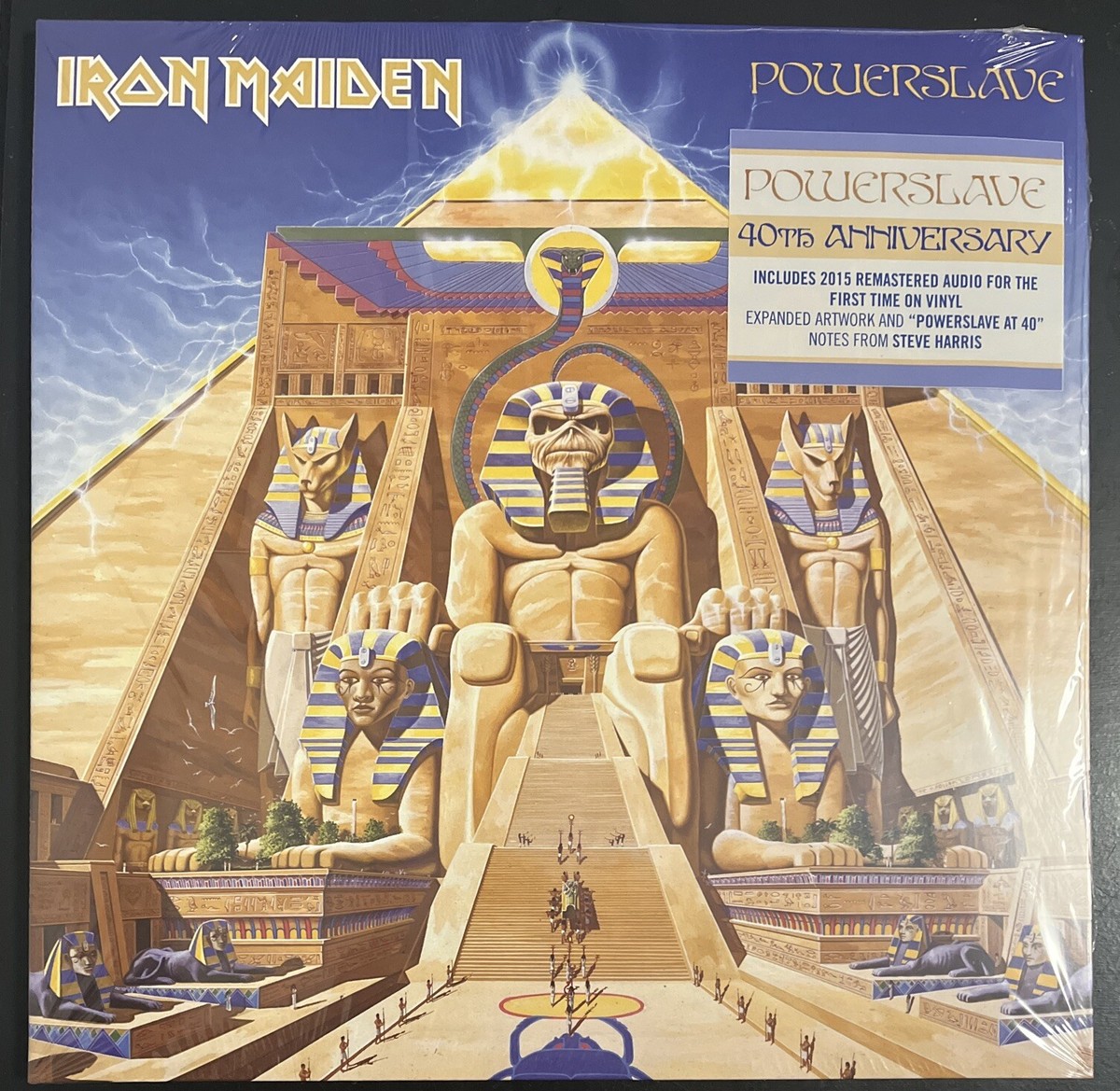 IRON MAIDEN POWERSLAVE 40TH ANNIVERSARY ZOETROPE VINYL NEW AND