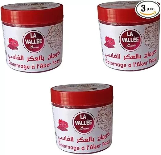 Lote de 3 Aker Fassi Scrub, exfoliante purificante, hidratante, rostro y cuerpo