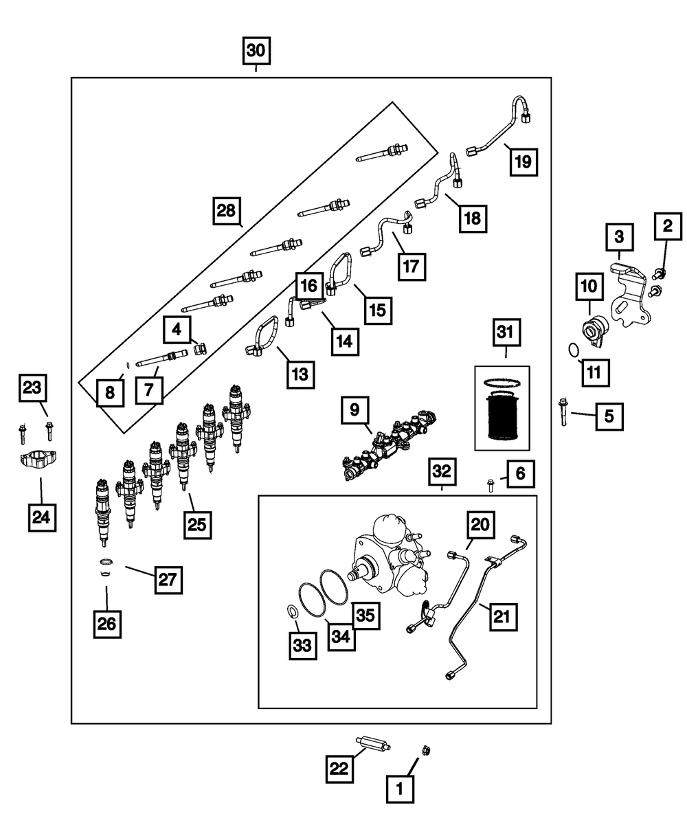 Genuine Mopar Injection Fuel System Kit R8583898AA