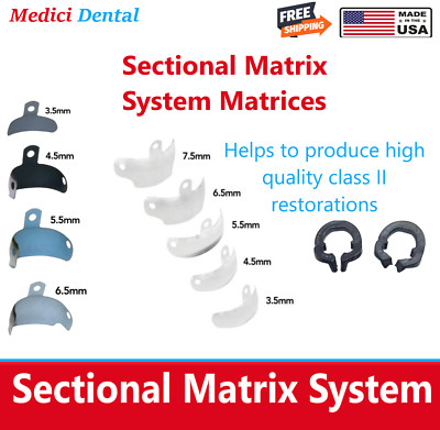 Dental Sectional Contoured Matrices Matrix Bands for Restorations Palodent Type