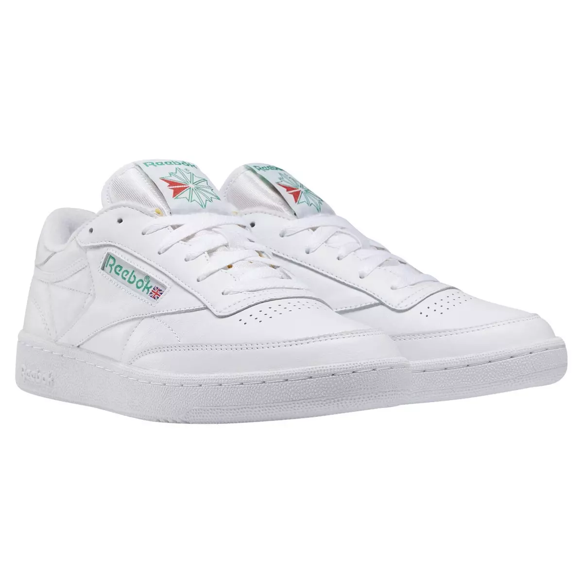 Reebok Classic Club C Vintage sneakers in chalk with green detail