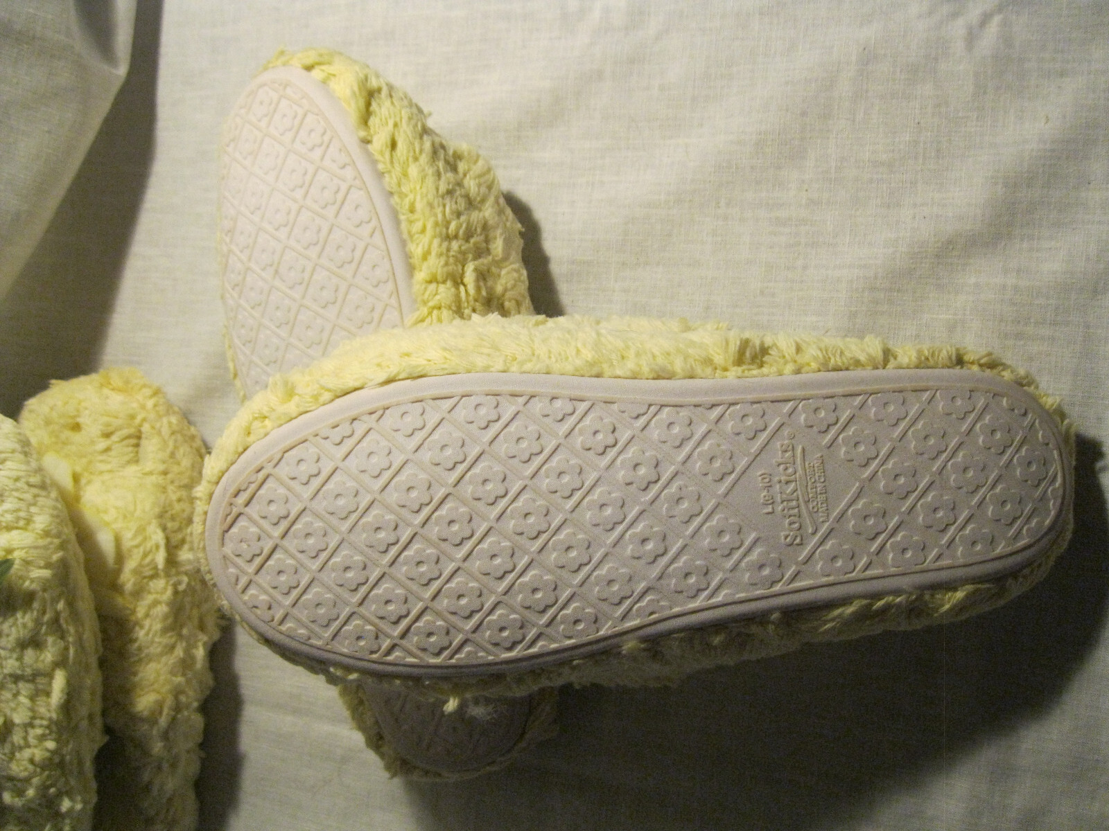 PANTOFOLA D’ORO NUOVE 2 paia di ciabatte da donna gialle morbide suola antiscivolo taglia L 9 10