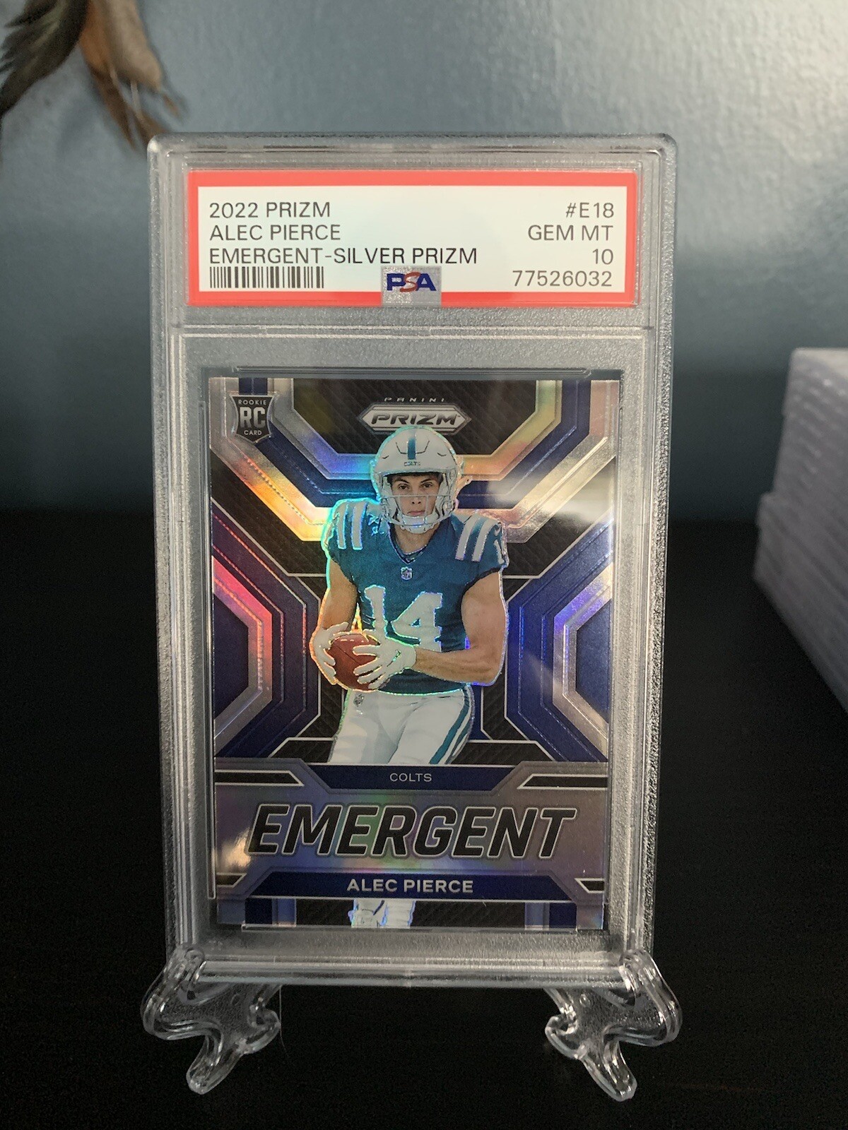 Alec Pierce Panini Prizm Emergent #E18 Silver Prizm