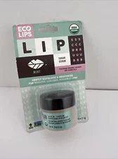 ECO LIPS Organic Sugar Lip Scrub Exfoliator, MINT, 0.25 - FREE SHIPPING!