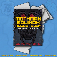 FALLOUT 76 PC THE MOTHMAN EQUINOX PLANS BUNDLE AUGUST 2024 ALL 38 PLANS