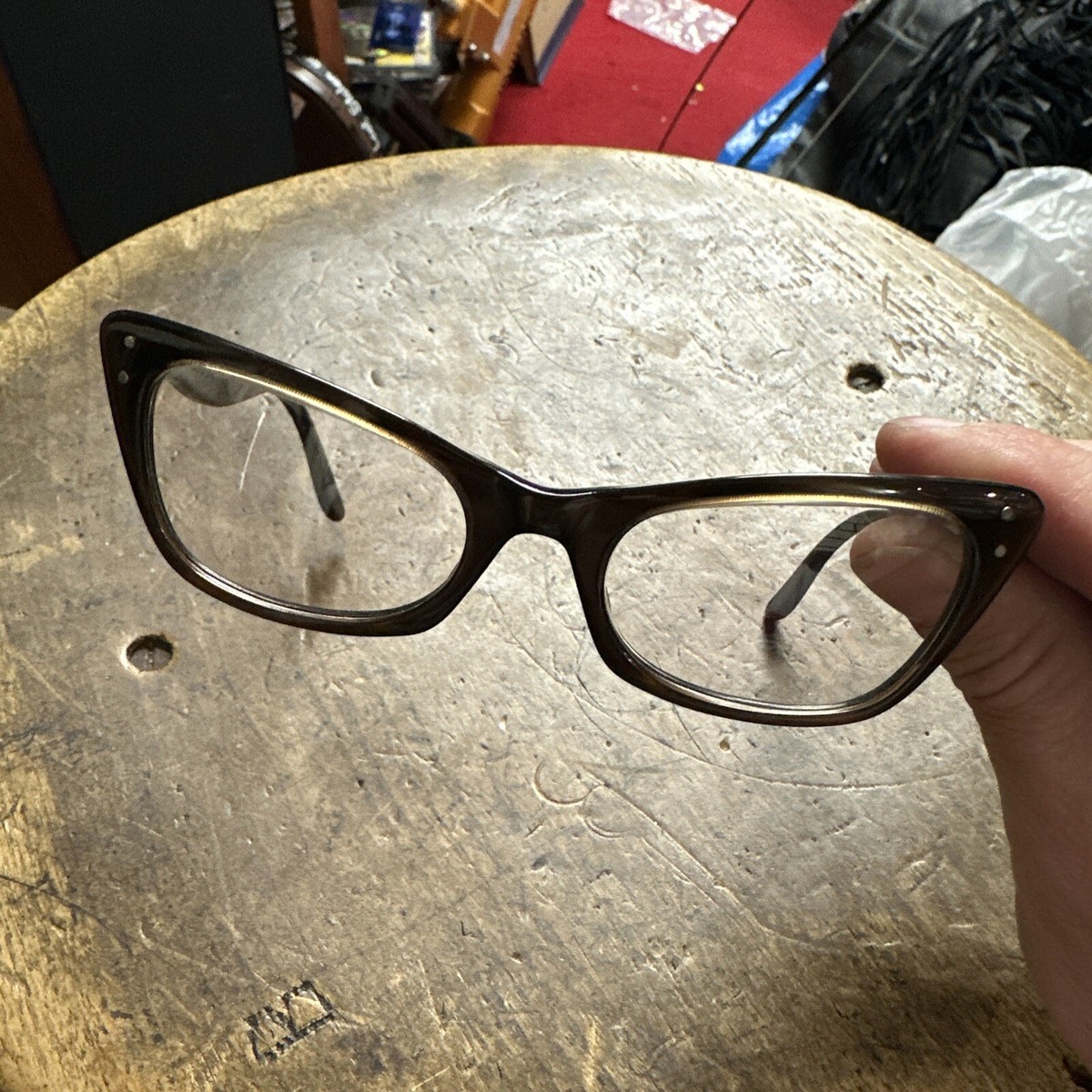 VTG Bausch & Lomb Eyeglasses Frames Cat Eye 4-5 1/4 B & L 48 