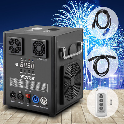 Cold Spark Machine 500W DMX Stage Effect Firework 5-8.2ft DJ Event Party Wedding