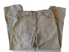 Vintage Men's Levis Action Jeans Size 38 X 29 color Biege / Light Tan Great Cond
