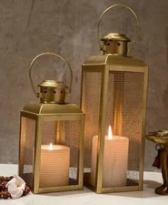 Iron Lantern and Candle Tealight Holder for Home Decor Items