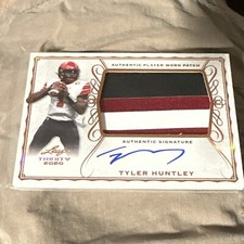 2020 Leaf Trinity Bronze Foil Tyler Huntley #PA-TH2 RPA Rookie Patch Auto RC