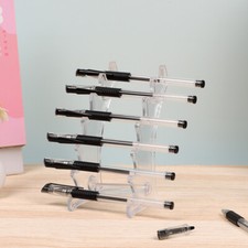 rack 6-Layer Stand Brush Holder Clear Pen Holder 6-Slots Display Stand Acrylic