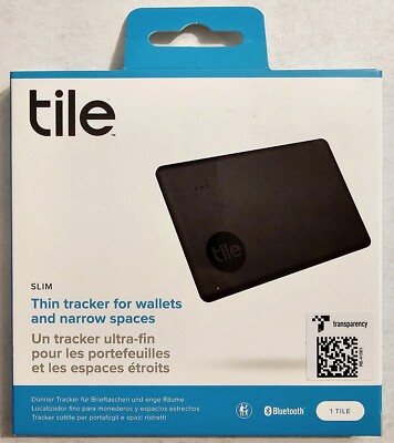 TILE SLIM THIN BLUETOOTH TRACKER FOR WALLETS AND NARROW SPACES RE-41001 ...