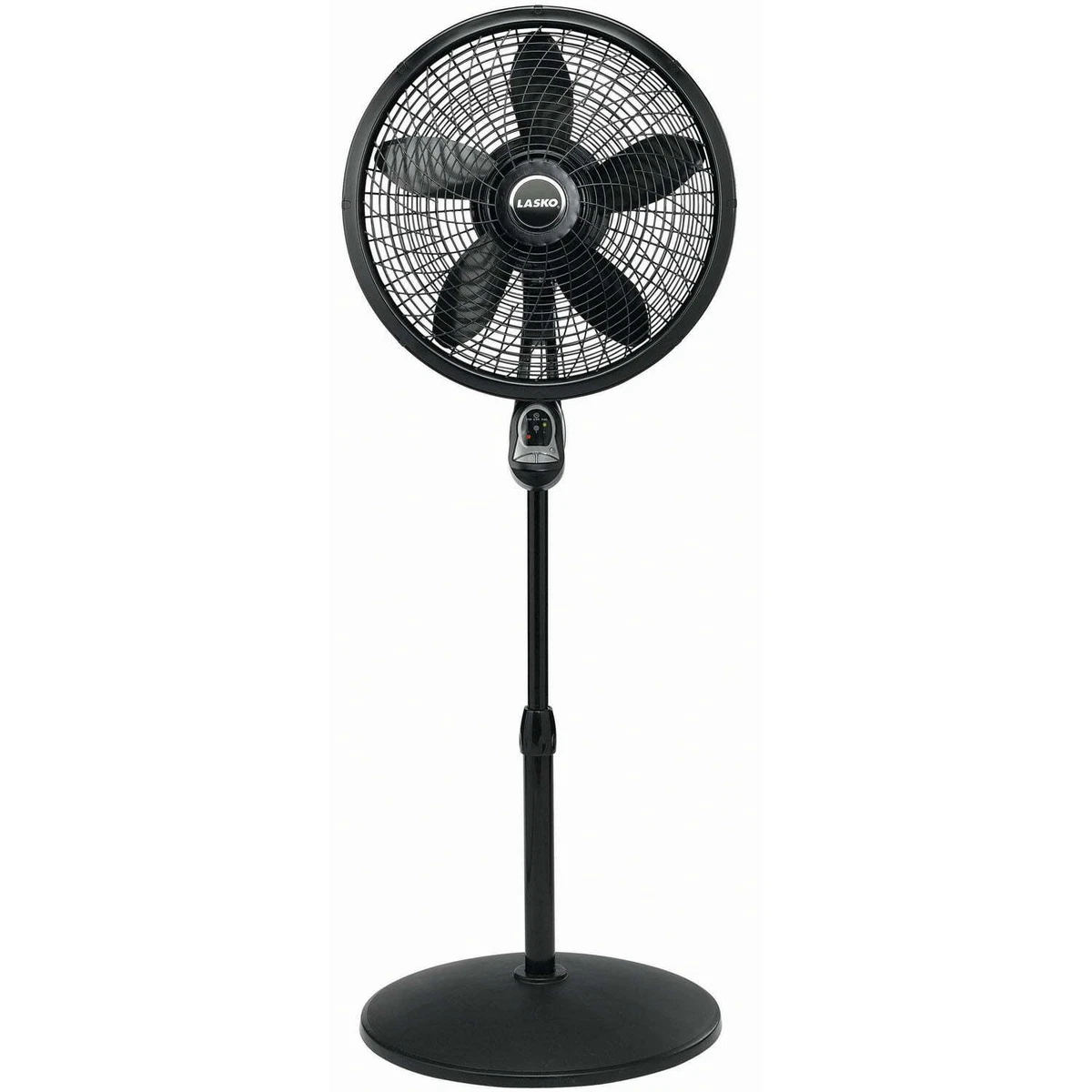 Lasko 18u0026#034; 3-Speed Oscillating Cyclone Pedestal Fan with Remote and  Timer 695636507186 | eBay