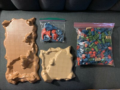 Mega Bloks Dinobloks Toy Lot - Stegosaurus & Parasaurolophus (Incomplete Sets)