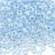 Miyuki Round Rocaille Seed Beads Size 6/0 20GM Sky Blue Ceylon 6-524