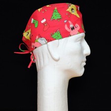 SpongeBob SquarePants Christmas on Red Theme Scrub Hat