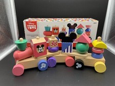 Disney Wooden Toys Mickey  Friends Mickey Mouse Stacking Train Set Just Play