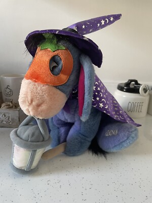 Disney Eeyore Halloween Hexe Besenstiel Plüschtier Kuscheltier 14 Zoll Winnie Pooh 2001