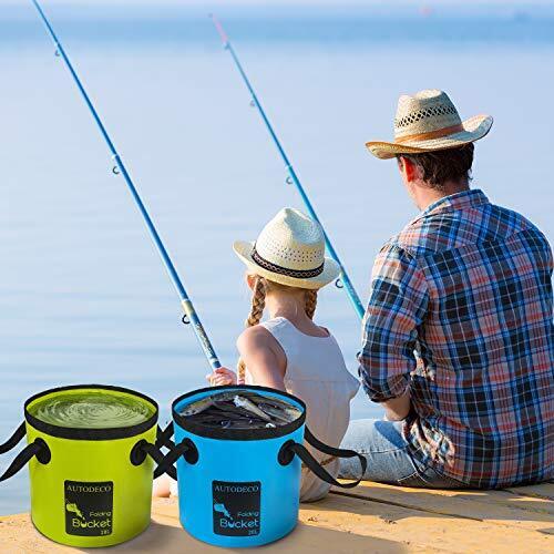 5 Gallon Collapsible Bucket Portable Water Container Wash Basin Fishing Bucket - Picture 3 of 8