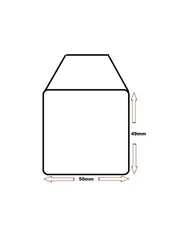 1000 PLASTIC PVC COIN WALLET WALLETS STORAGE ENVELOPES 2" x 2" (50mm x 50mm)