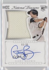2015 Panini National Treasures Rookie Silhouette 93/99 Gary Brown #35 Auto 5h9