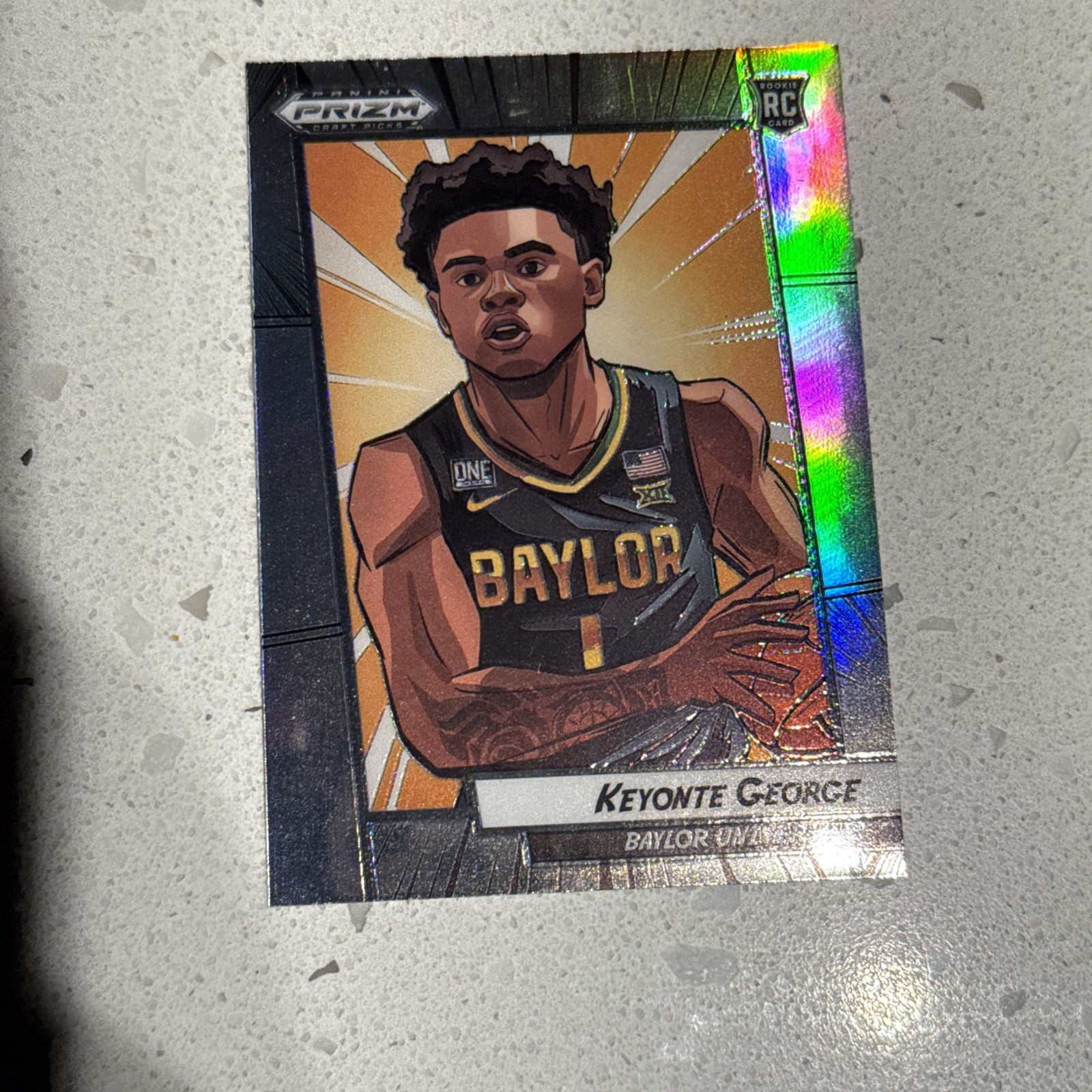 2023 Panini Prizm Draft Picks Keyonte George #5 RC Rookie Manga Case Hit SSP
