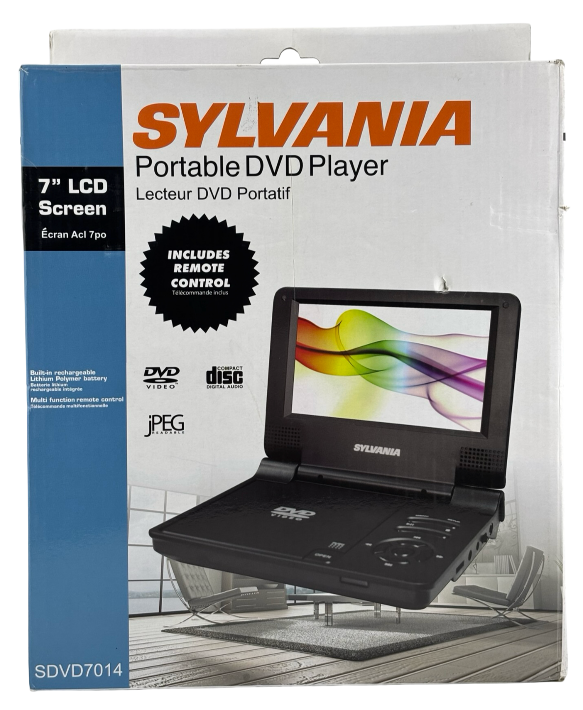 Sylvania SDVD7040 7-Inch Portable DVD Player with Long Battery Life  