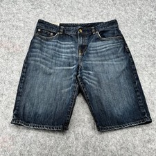 Polo Ralph Lauren Boys Dark Wash Denim Shorts Blue Size 20 Waist