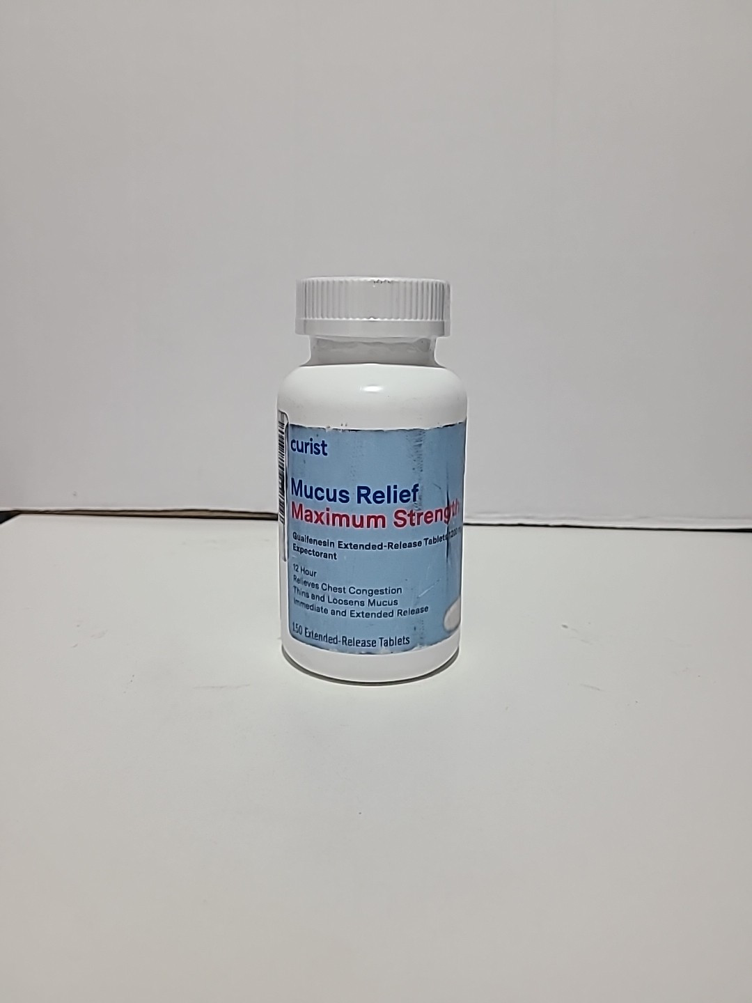 Curist Guaifenesin 1200 mg Extended-Release Mucinex Generic 150 Ct Mucus Relief