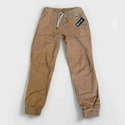 Ecko Men's Expedition Twill Jogger Elastic Waist Drawstring Brown Sz S