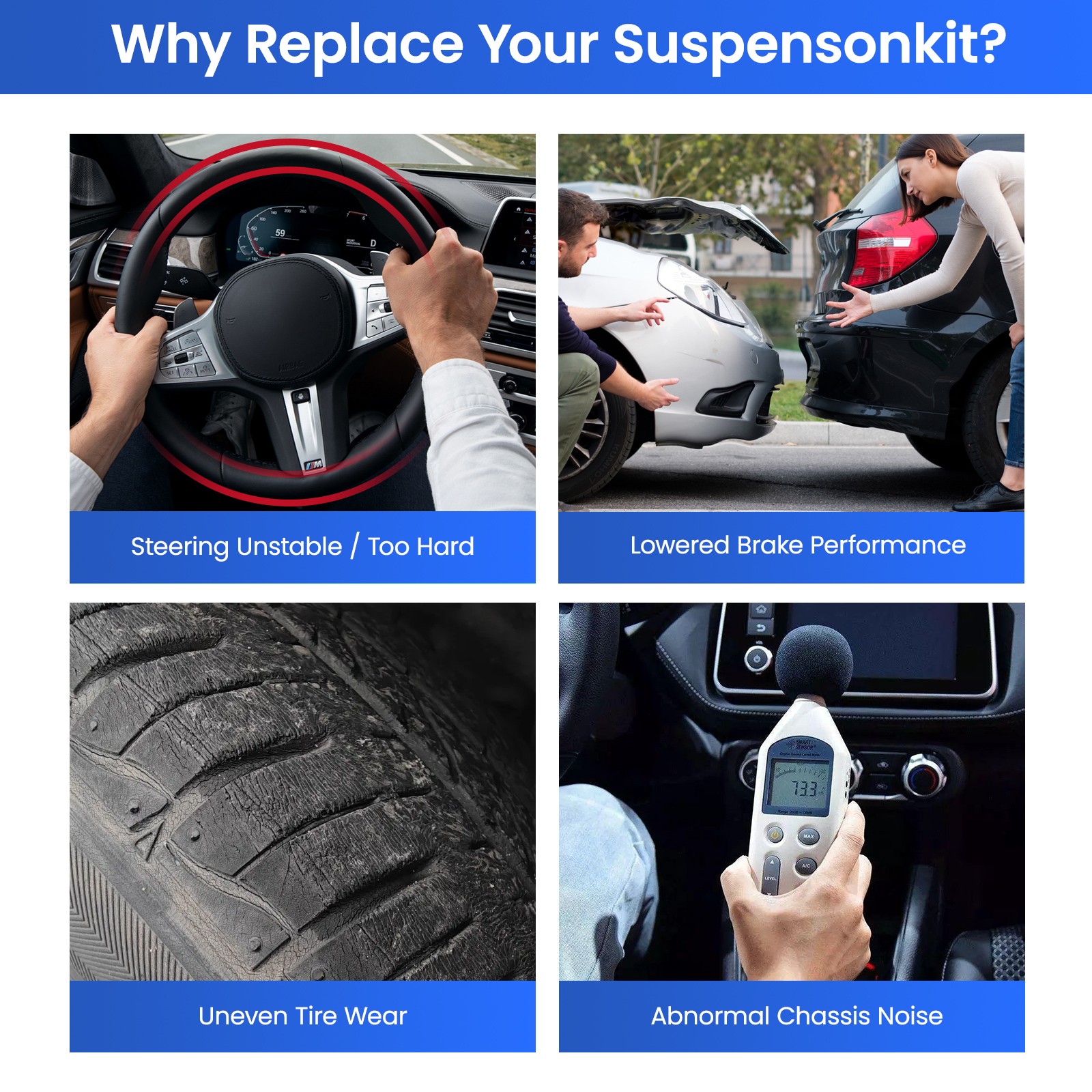 2pc Front Suspension Lower Ball Joint for Ford F-150 Lincoln Mark LT K80149