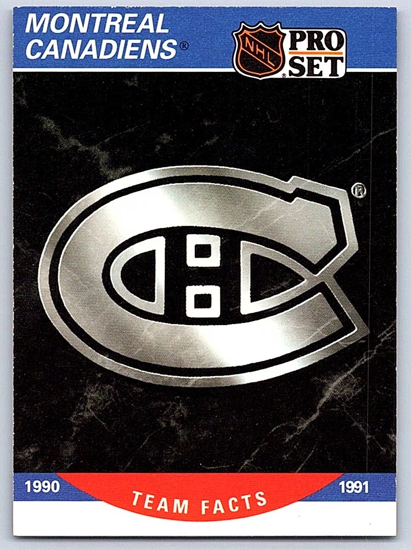 1990 Pro Set Hockey Montreal Canadiens #575
