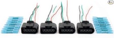 Ignition Coil Pack Replacement Connector - Wire Harness - Set of 4 - Compatible