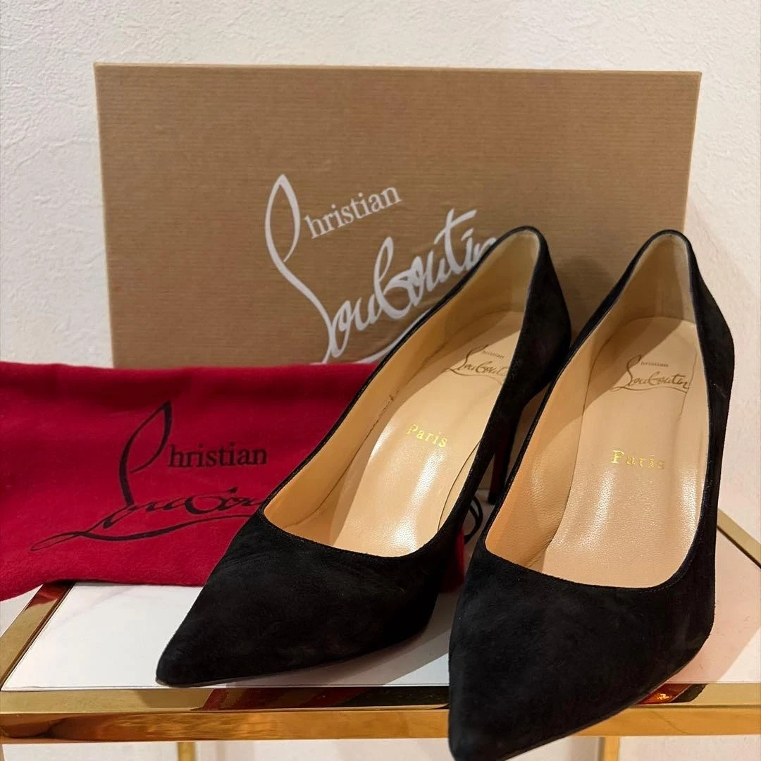 Christian Louboutin So Kate Leather Upper Solid Heels for Women