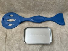 Easy Bake Oven Replacement Blue Pan Pusher Spatula and Pan