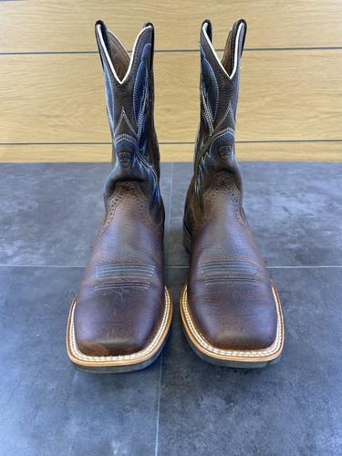Botas vaqueras Ariat Quickdraw para hombre punta cuadrada talla 9,5 D-10006714-excelentes - Imagen 3 de 13