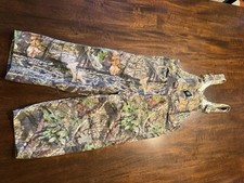 John Deere Bib Overalls Youth Size 5 Boy's Mossy Oak Camo EUC C29