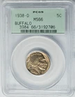 1938-D Buffalo Nickel 5c MS66 PCGS 951222-12
