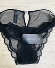 IMPLICITE BLACK Sheer Lace PANTIES  SIZE 3 NWT W/Buckle — photo 3