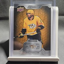 Jake Livingstone 2023-24 Upper Deck Engrained Rookie Oak /399 RC #154 Predators