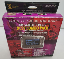 SiriusXM Audiovox XCS9 Satellite Radio Receiver Docking Station Transportable