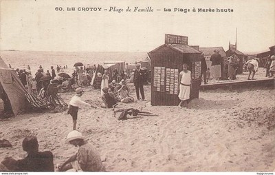 LE CROTOY, der Familienstrand, der Strand bei Flut 52238