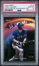 2025 Topps Finest Creators Corey Seager #C-10 10/10 Bookend!