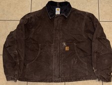 Carhartt J22 DKB Arctic Quilt Lined Jacket Mens 2XL  Dark Brown