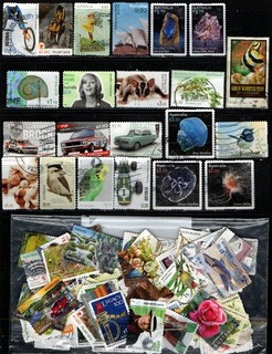 2017 TO 2026 100 AUSTRALIAN STAMPS ALL DIFFERENT USED