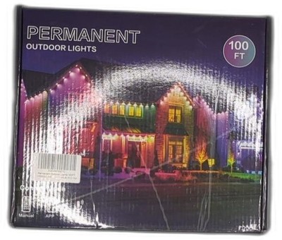 HOYECHI Permanent Outdoor Lights 100ft - Smart Rainbow LED Outdoor Decor with 60
