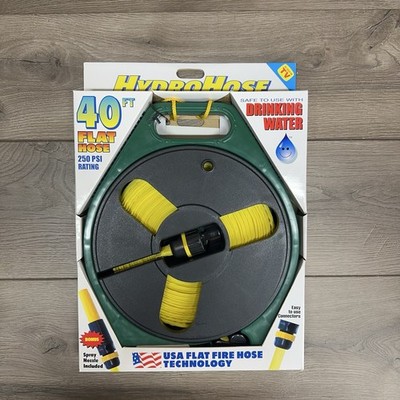 BRAND NEW HydroHose 40 Ft Foot Flat Hose No Kink Hose And Reel - As Seen On TV