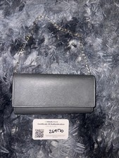 PORTAFOGLIO LUNGO BIFOLD CELINE LARGE PATTA MULTIFUNZIONE PELLE DI VITELLO GRIGIA